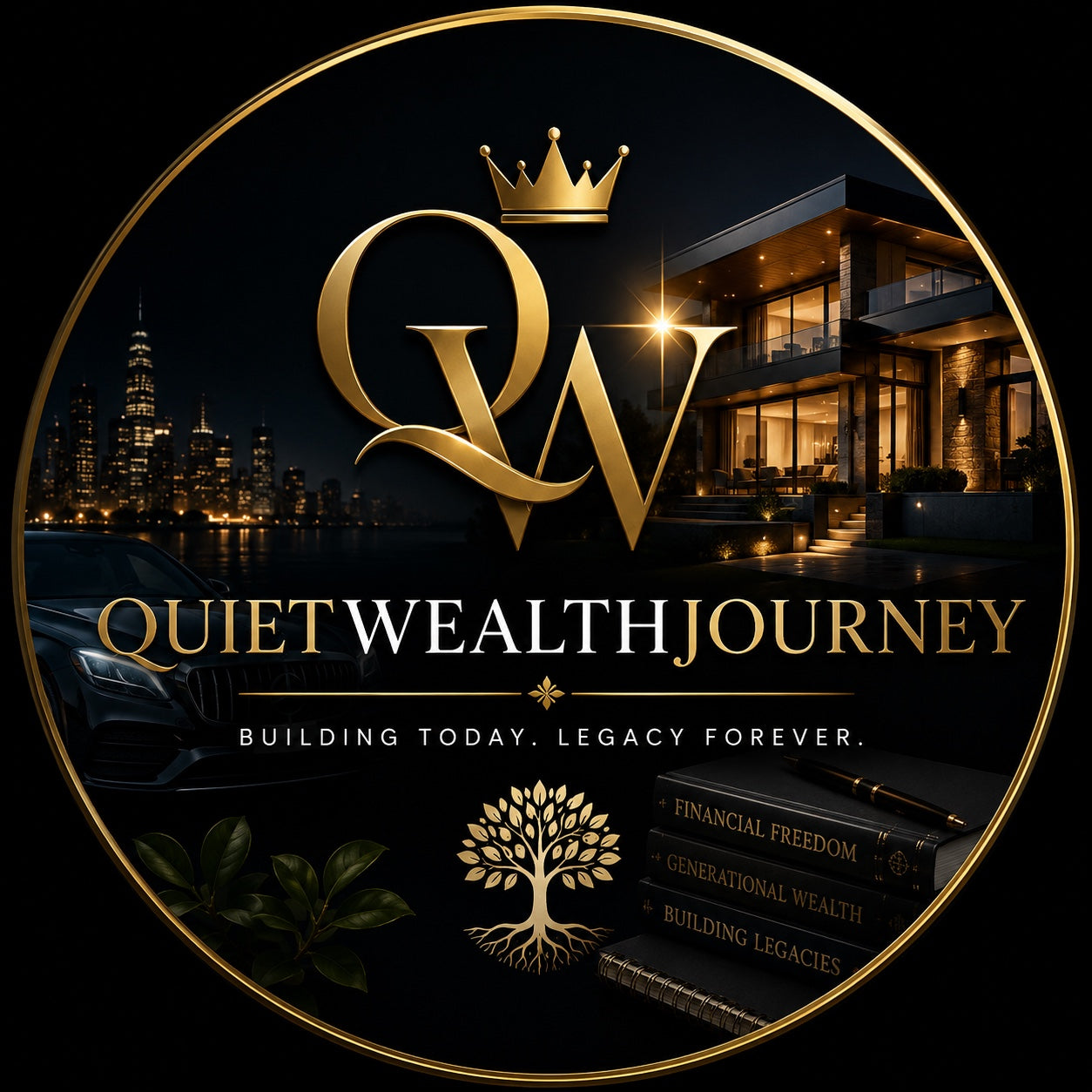 Quiet Wealth Journey luxury brand reference image