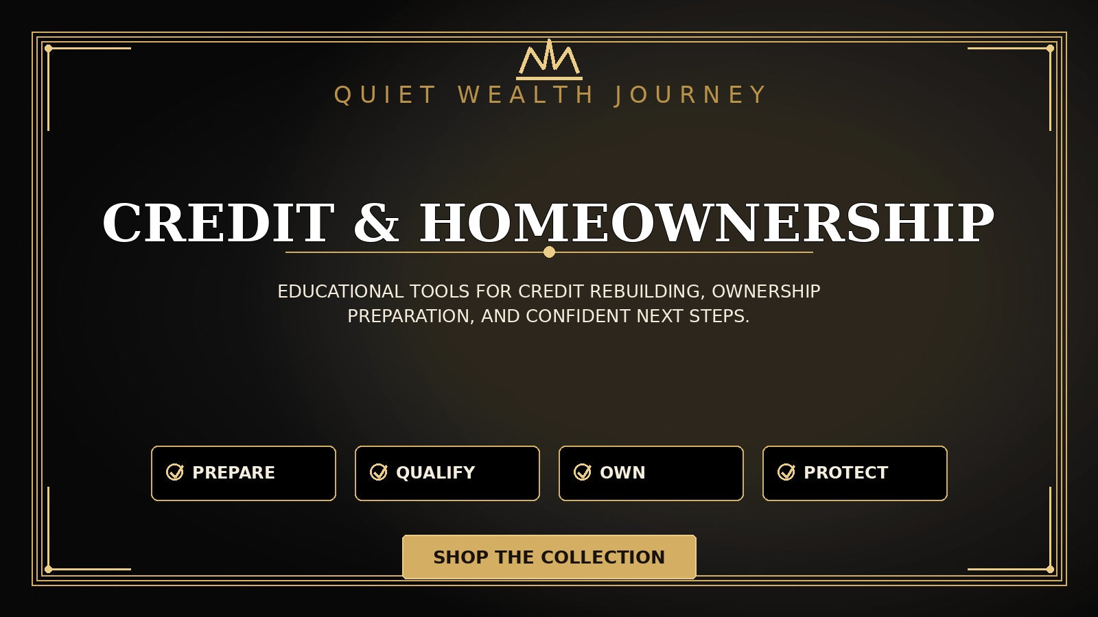 Premium black gold collection banner