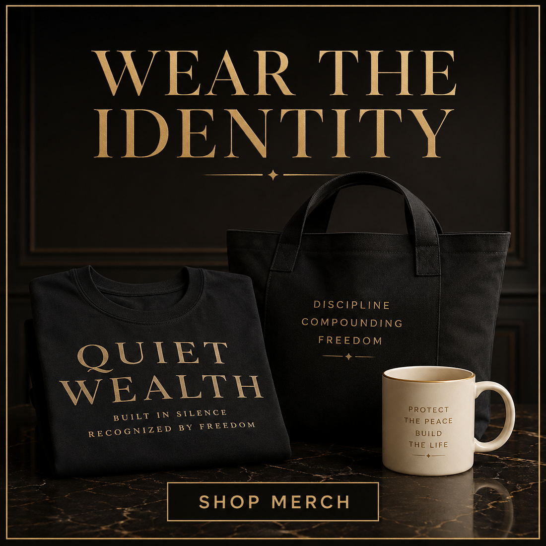 Quiet Wealth Journey pre-order merchandise