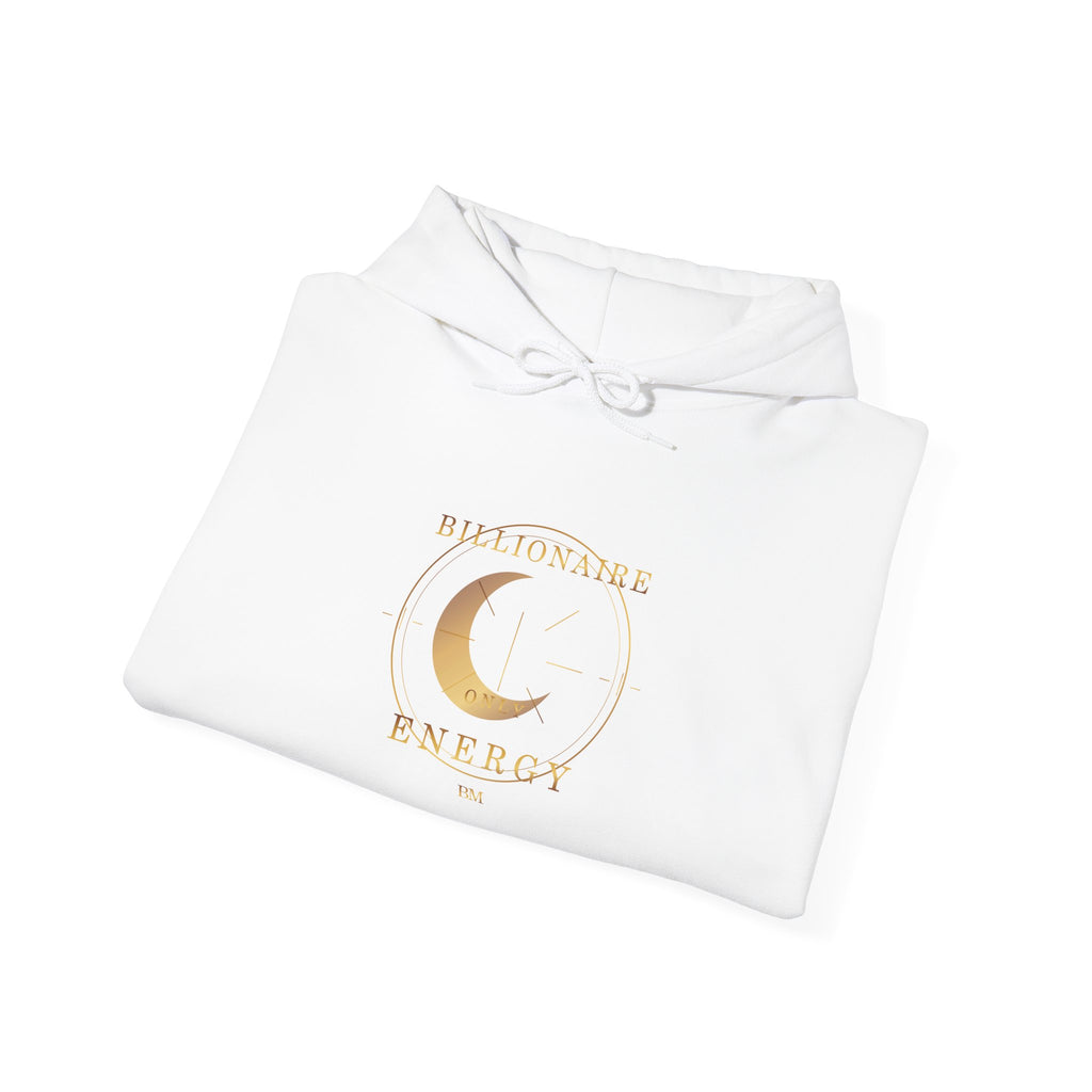 Billionaire Energy Gold Affirmation Hoodie — additional product view by Quiet Wealth Journey