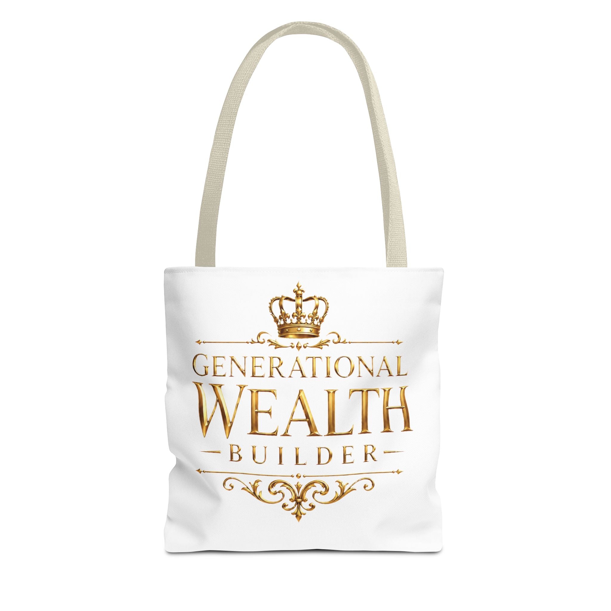Generational Wealth Builder Gold Statement Tote — additional product view by Quiet Wealth Journey