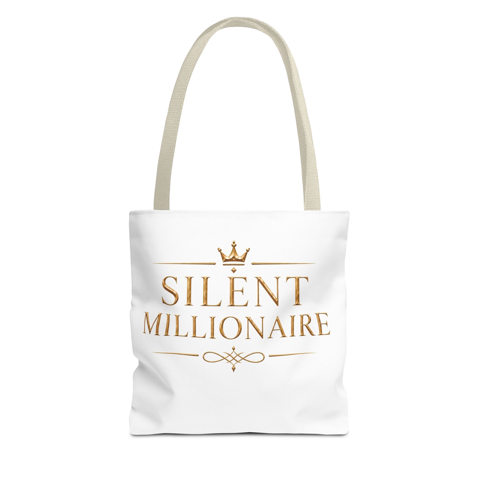 Silent Millionaire Gold Statement Tote — additional product view by Quiet Wealth Journey