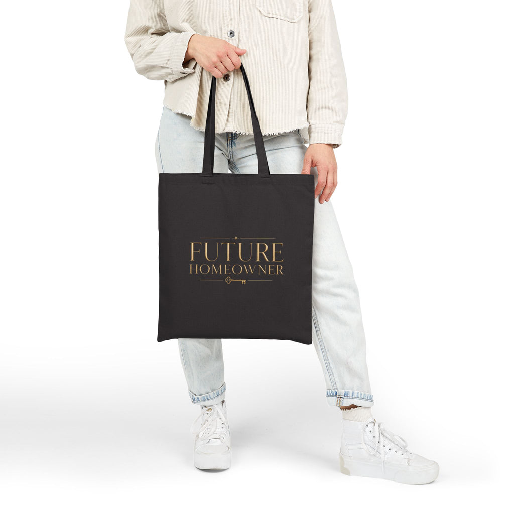 Future Homeowner | Quiet Wealth Journey Canvas Tote Bag