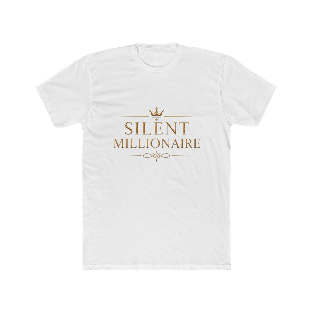Silent Millionaire Gold Statement Tee — featured product view by Quiet Wealth Journey