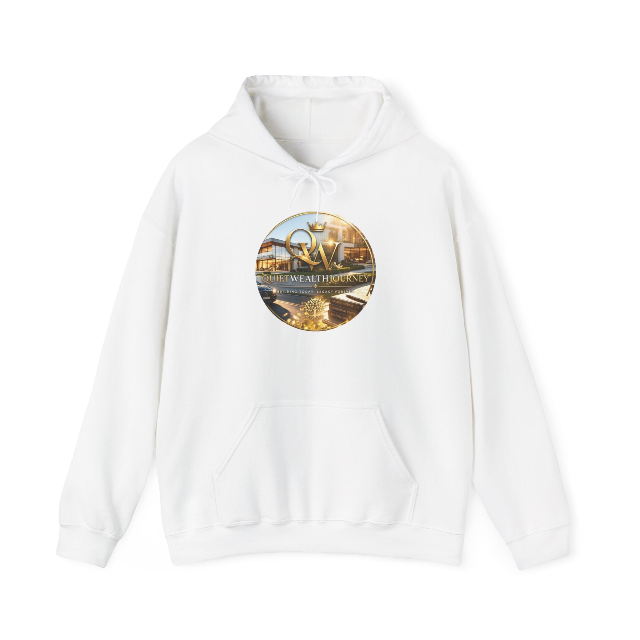 Quiet Wealth Journey Lifestyle Logo Hoodie — featured product view by Quiet Wealth Journey
