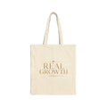 Real Growth | Quiet Wealth Journey Canvas Tote Bag