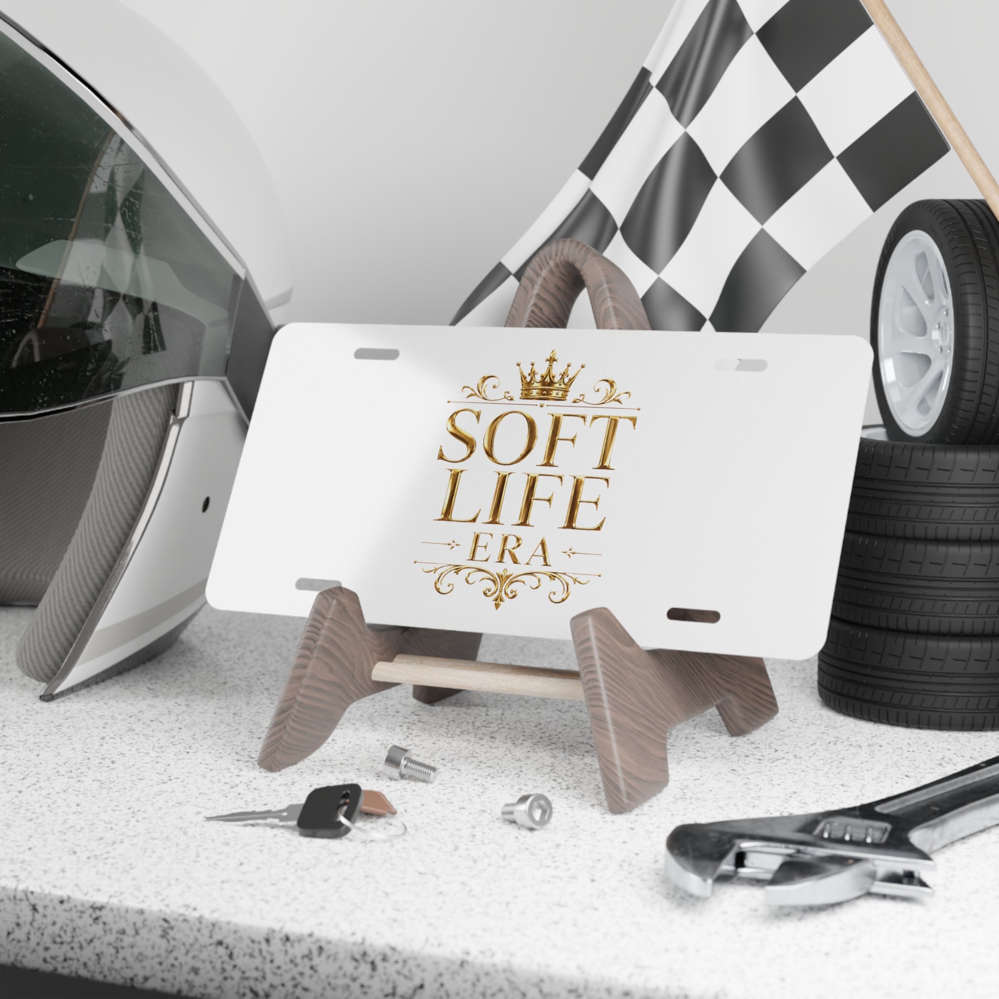 Soft Life Era Gold Vanity Plate — additional product view by Quiet Wealth Journey