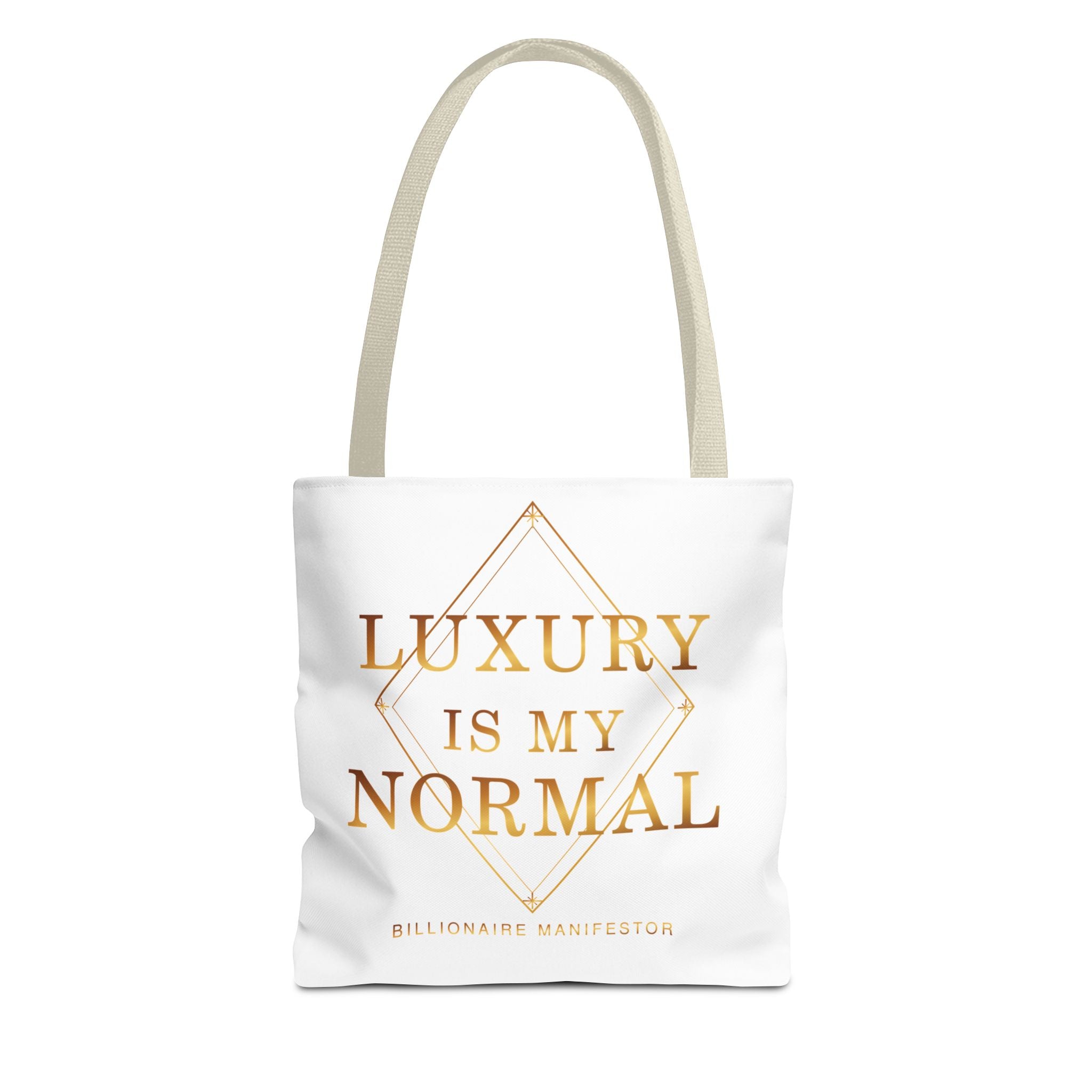 Luxury Is My Normal Gold Statement Tote — additional product view by Quiet Wealth Journey
