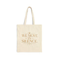 We Move In Silence. | Quiet Wealth Journey Canvas Tote Bag