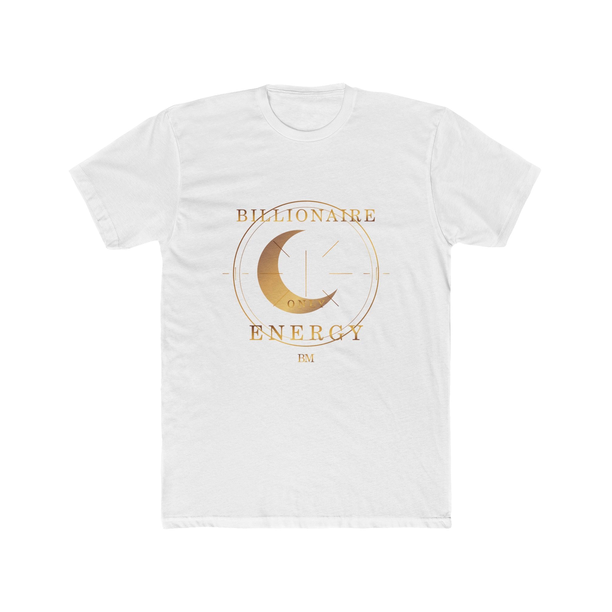 Billionaire Energy Gold Monogram Tee — featured product view by Quiet Wealth Journey