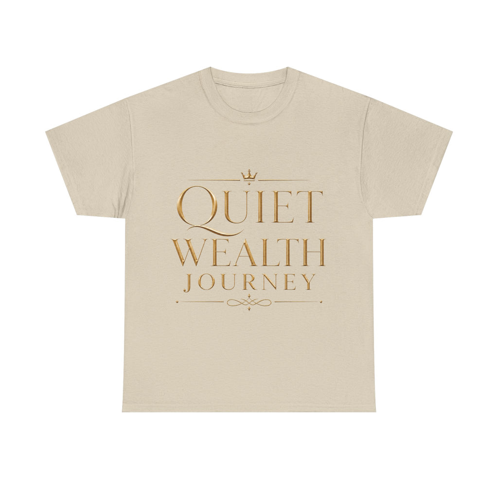 Quiet Wealth Journey Signature Heavy Cotton Tee — additional product view by Quiet Wealth Journey