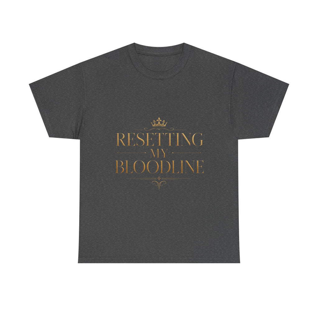 Resetting My Bloodline Heavy Cotton Tee — additional product view by Quiet Wealth Journey