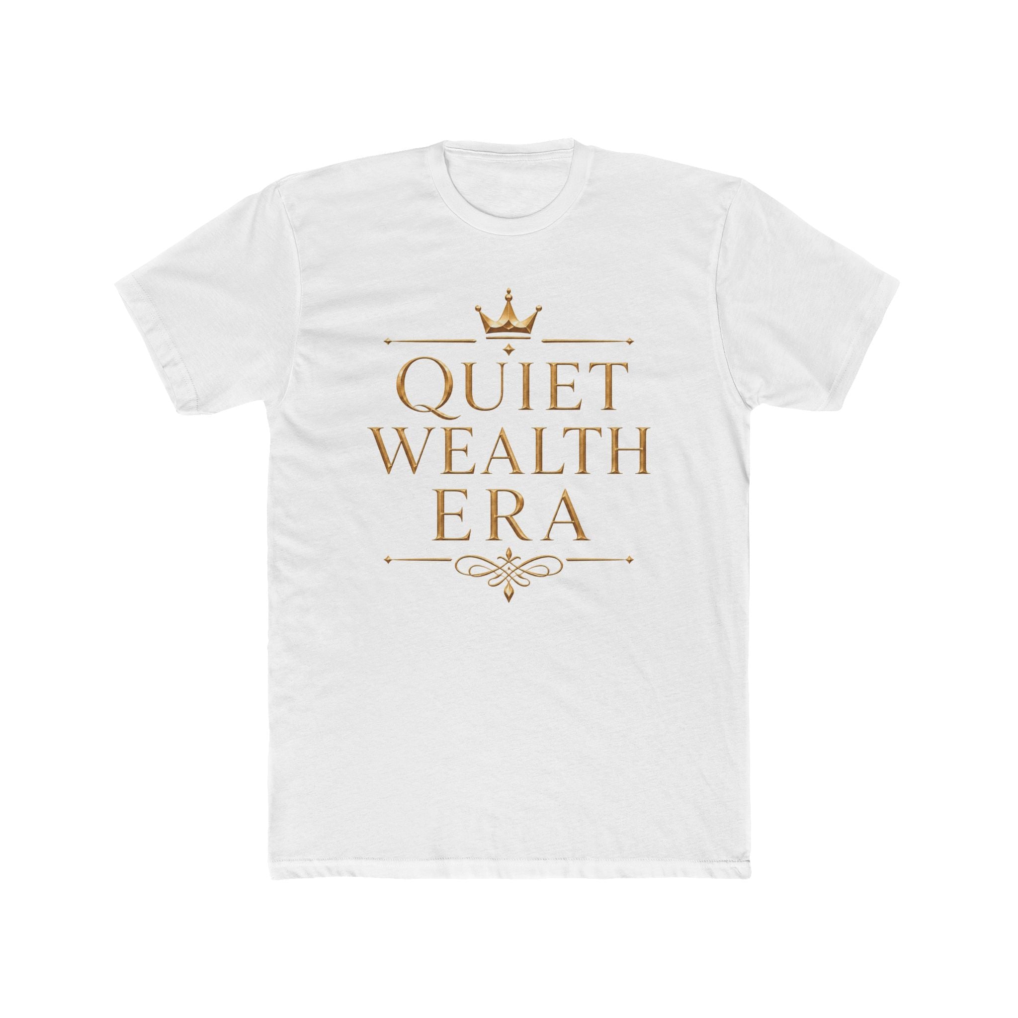 Quiet Wealth Era Gold Statement Tee — featured product view by Quiet Wealth Journey