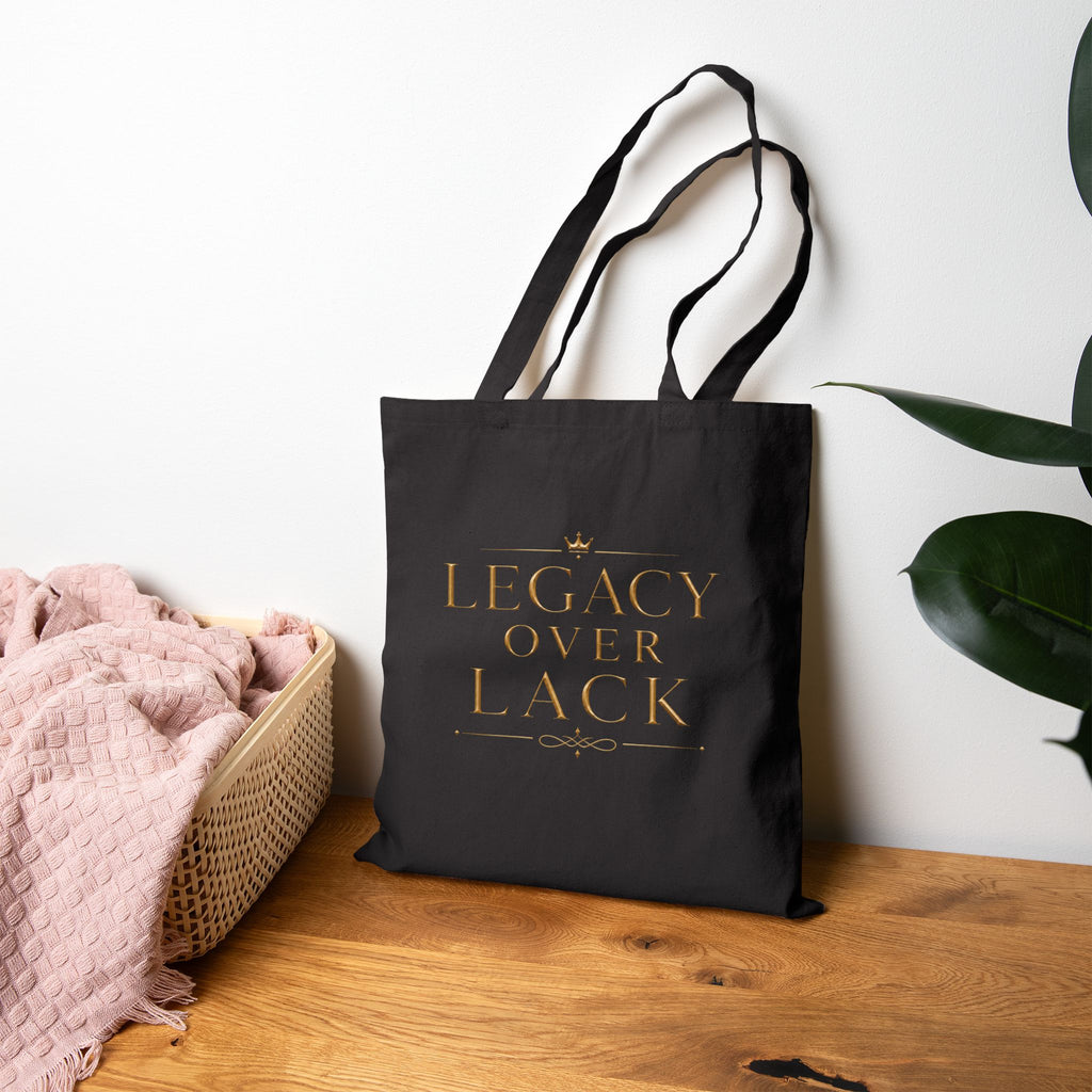 Legacy Over Lack | Quiet Wealth Journey Canvas Tote Bag