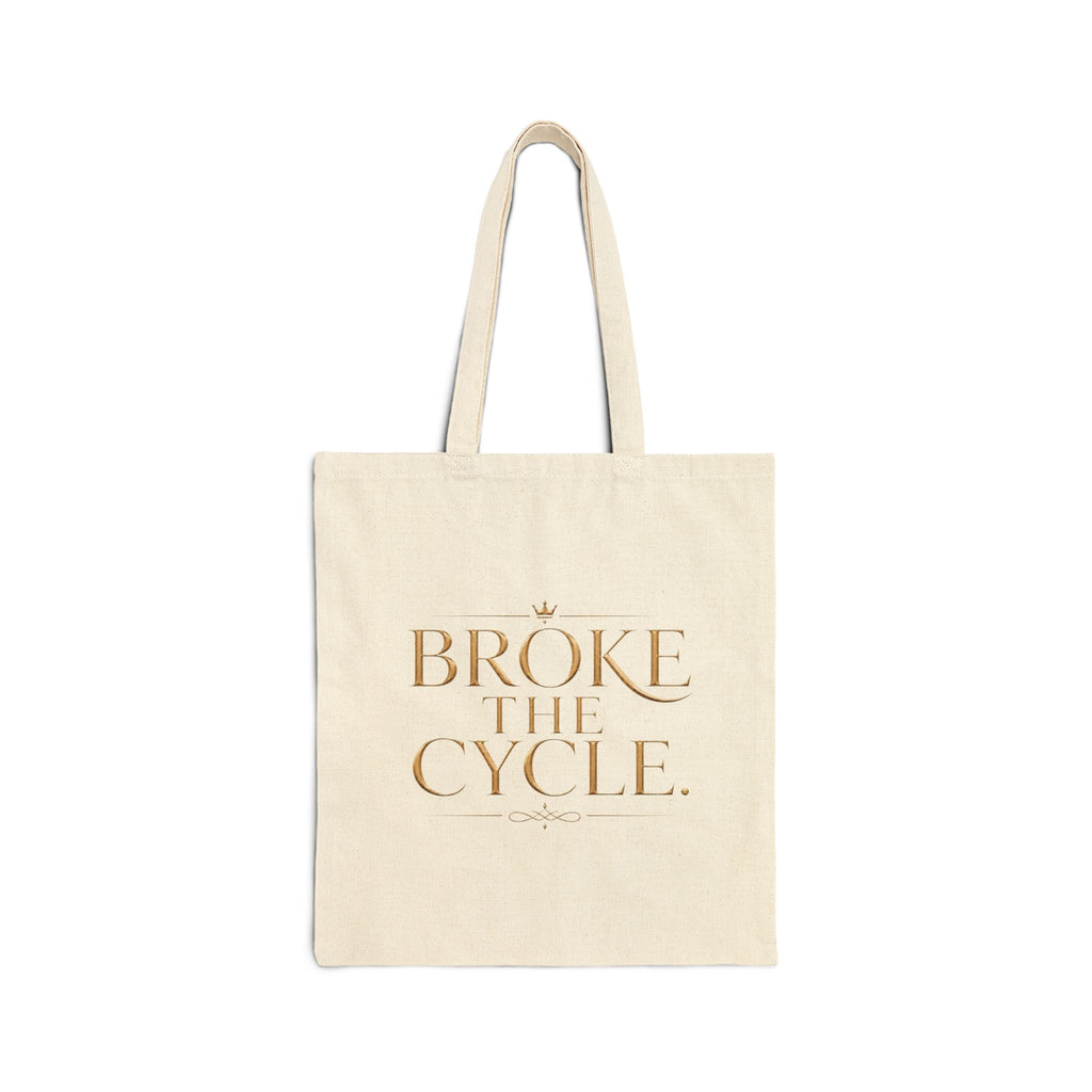 Broke the Cycle | Quiet Wealth Journey Canvas Tote Bag