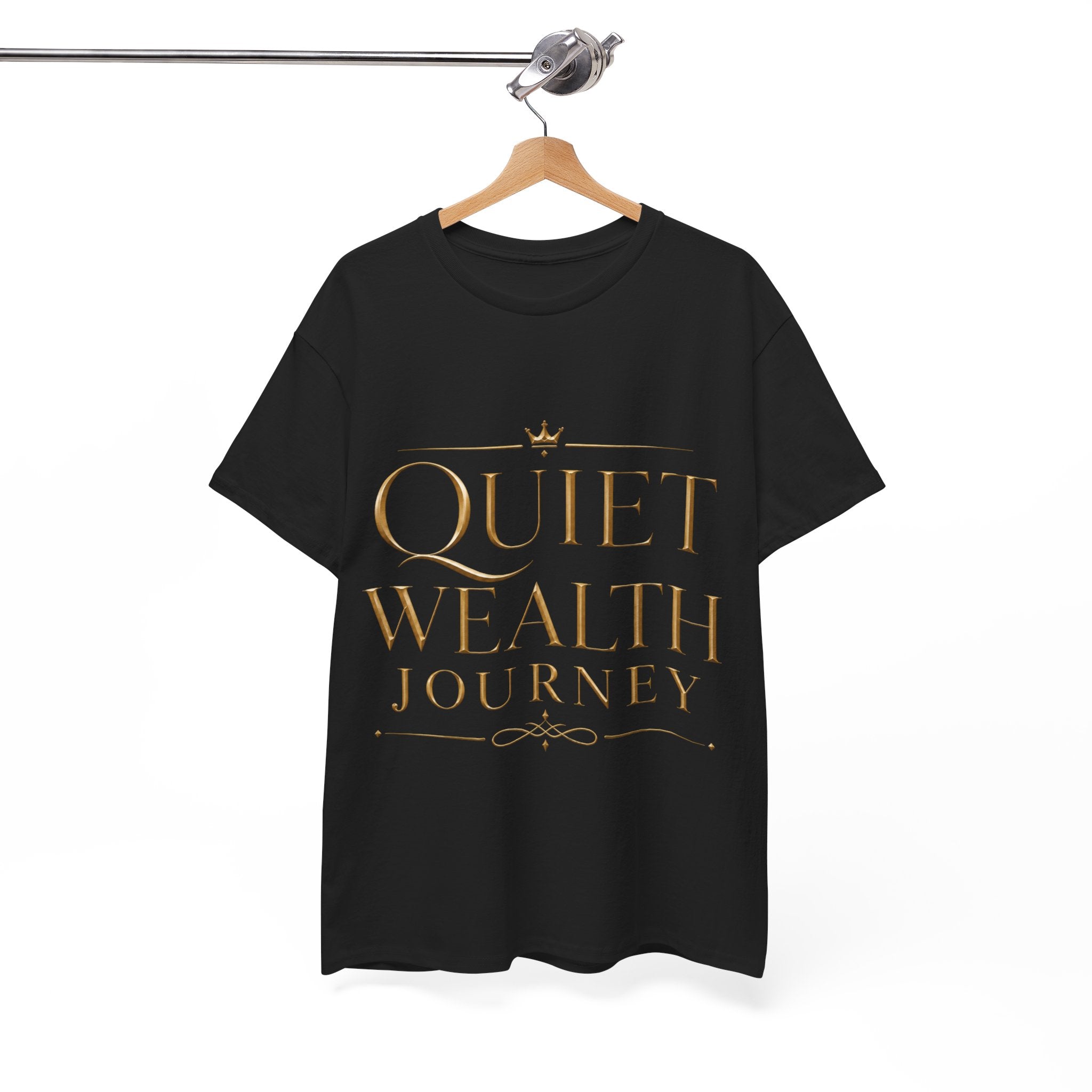 Quiet Wealth Journey Signature Heavy Cotton Tee — featured product view by Quiet Wealth Journey