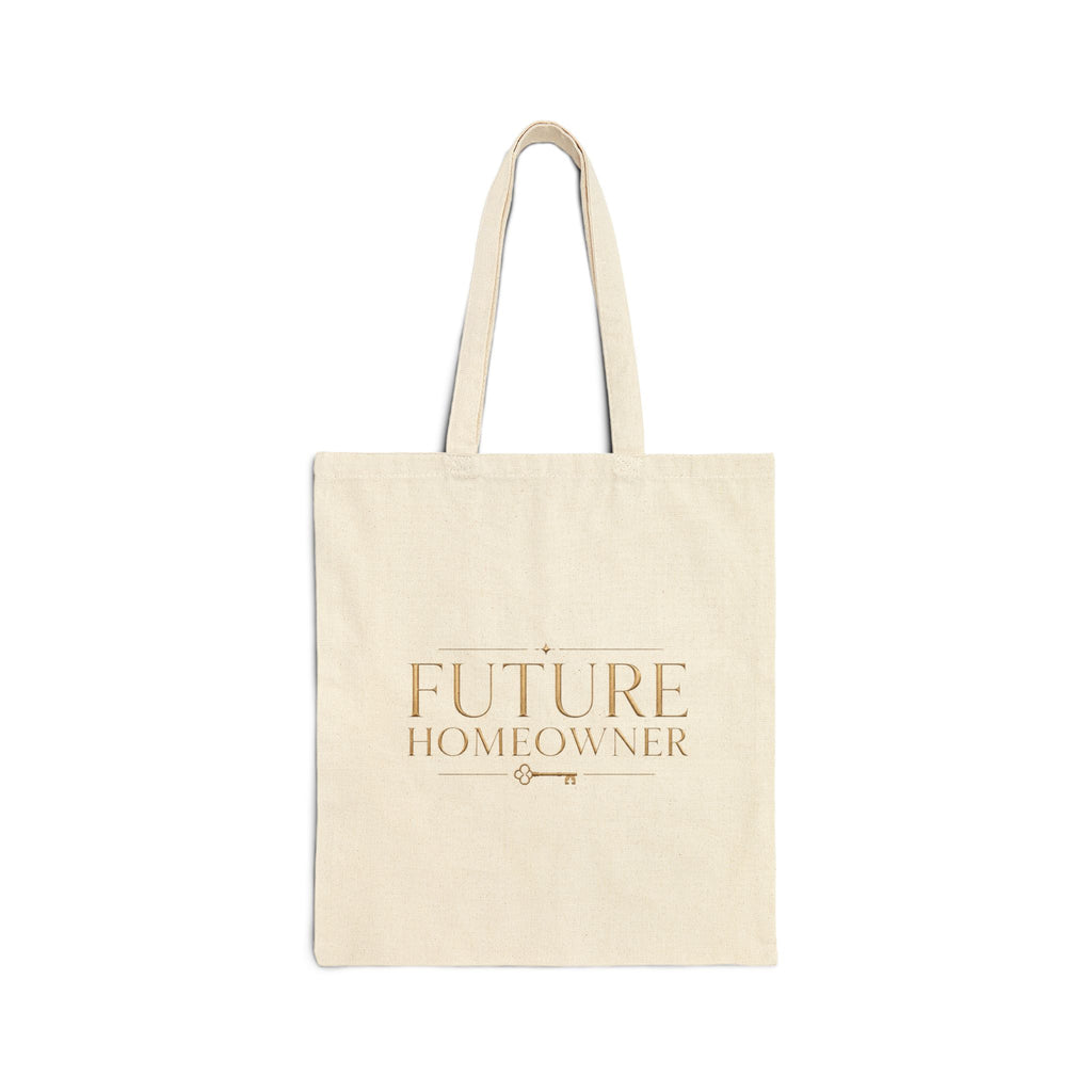 Future Homeowner | Quiet Wealth Journey Canvas Tote Bag