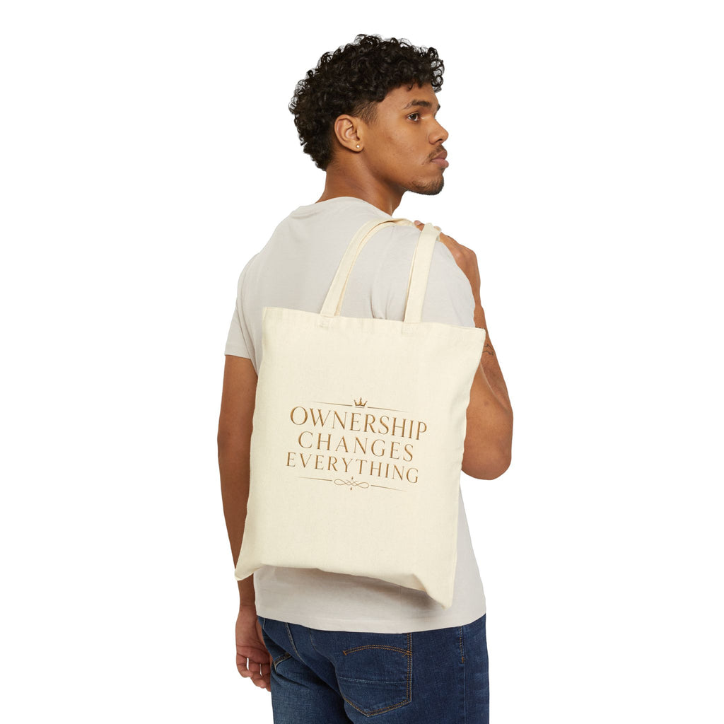Ownership Changes Everything | Quiet Wealth Journey Canvas Tote Bag