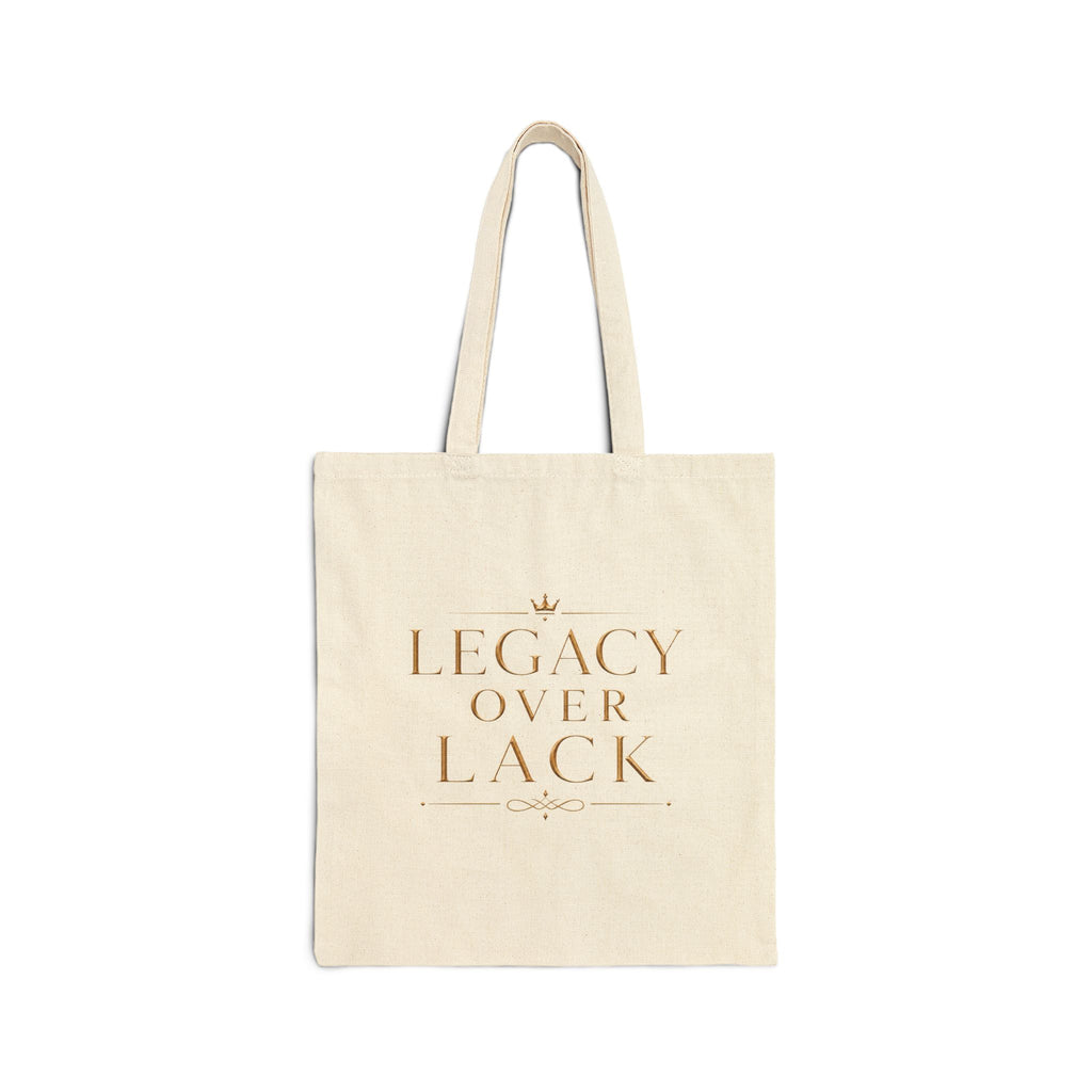 Legacy Over Lack | Quiet Wealth Journey Canvas Tote Bag
