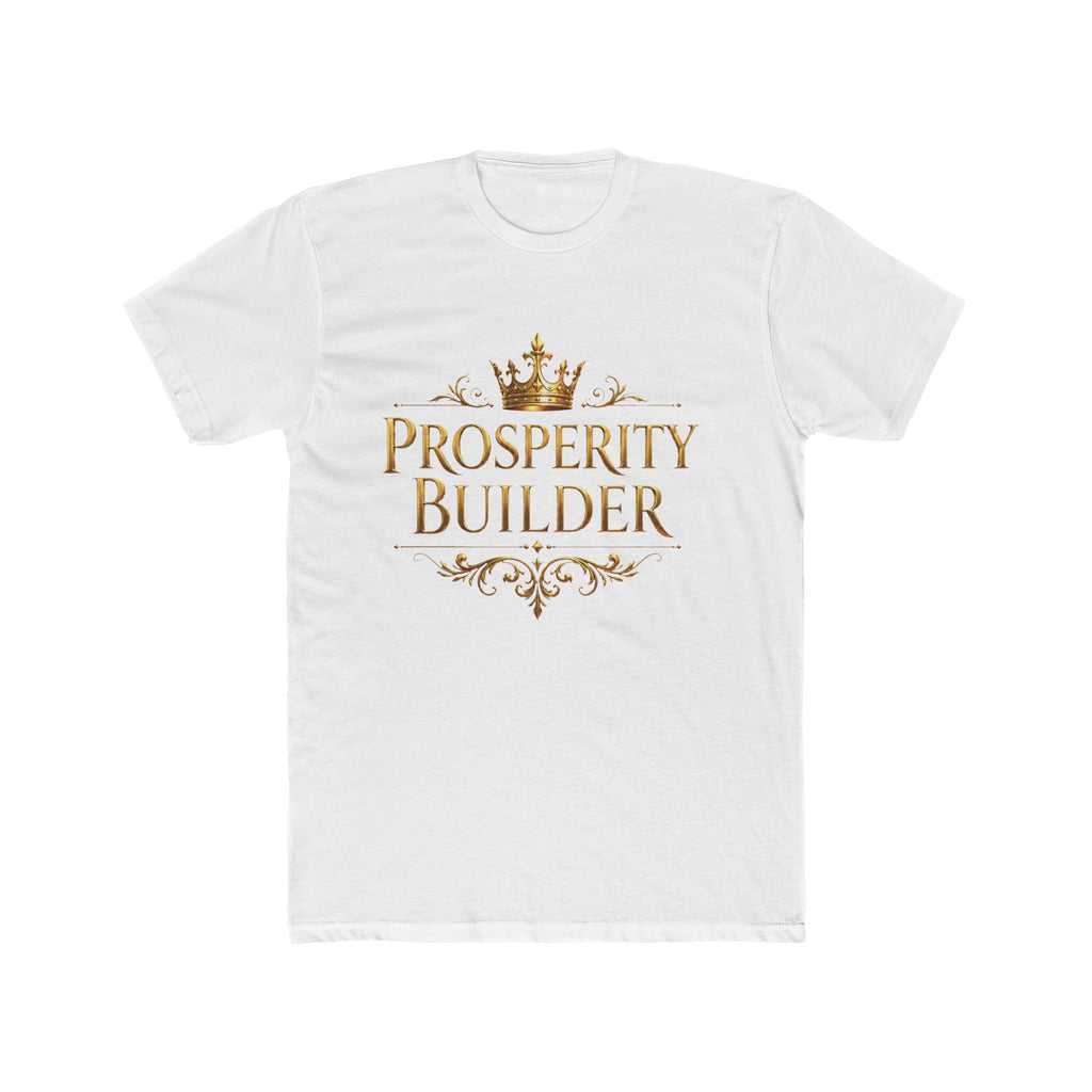 Prosperity Builder Gold Statement Tee — featured product view by Quiet Wealth Journey