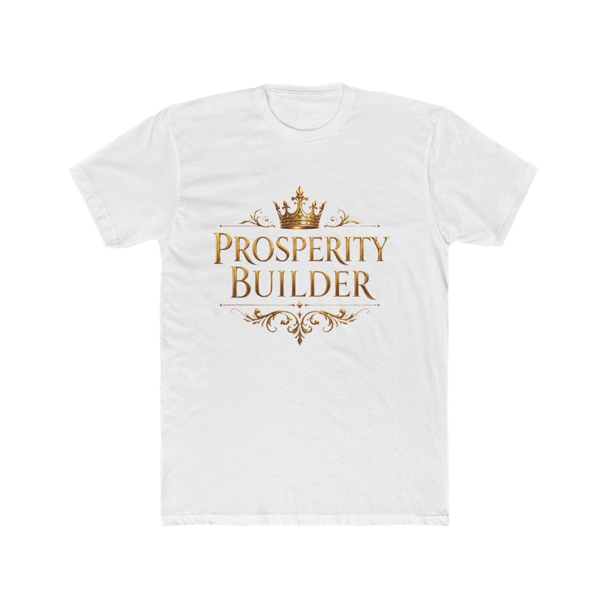 Prosperity Builder Gold Statement Tee — featured product view by Quiet Wealth Journey