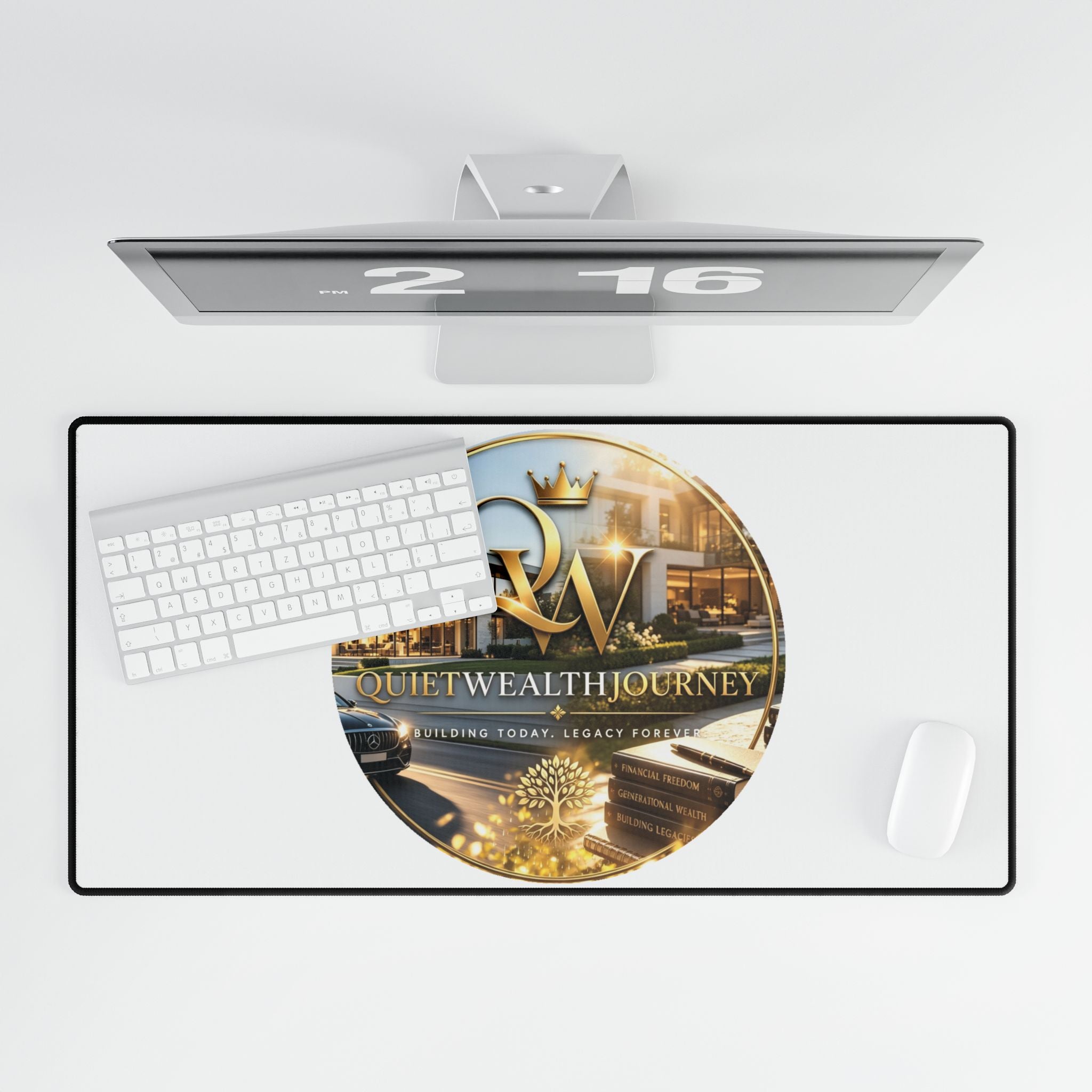 Quiet Wealth Journey Lifestyle Desk Mat — additional product view by Quiet Wealth Journey