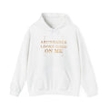 Abundance Looks Good on Me Gold Affirmation Hoodie — featured product view by Quiet Wealth Journey