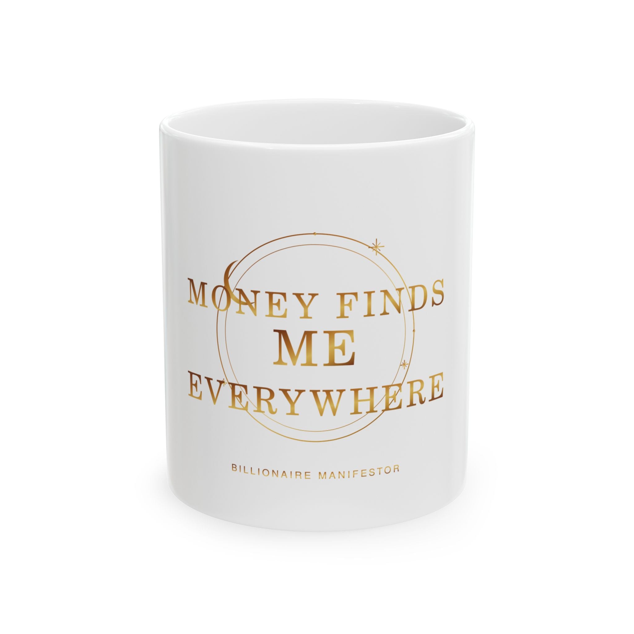 Money Finds Me Everywhere Affirmation Mug — featured product view by Quiet Wealth Journey