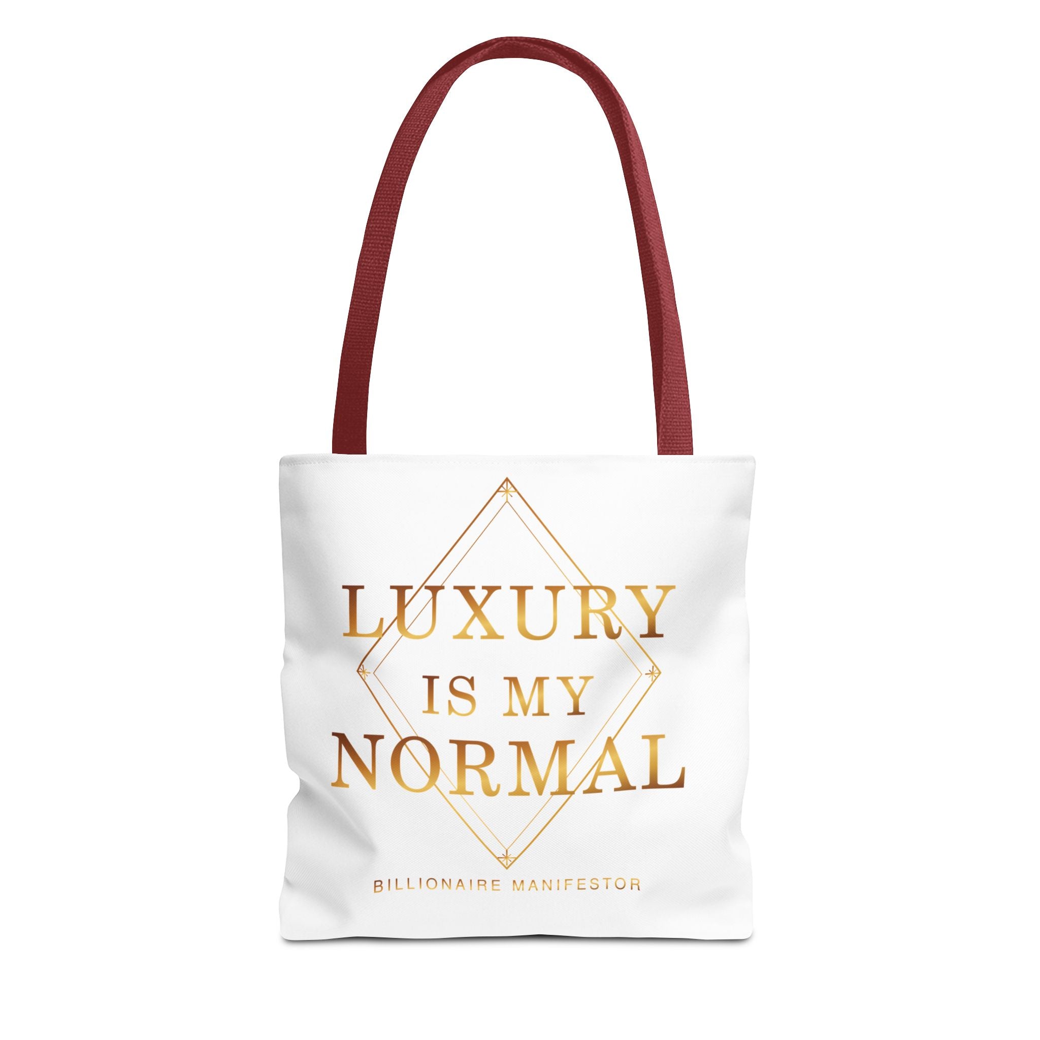 Luxury Is My Normal Gold Statement Tote — alternate product view by Quiet Wealth Journey