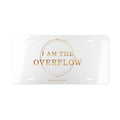 I Am the Overflow Gold Vanity Plate — featured product view by Quiet Wealth Journey