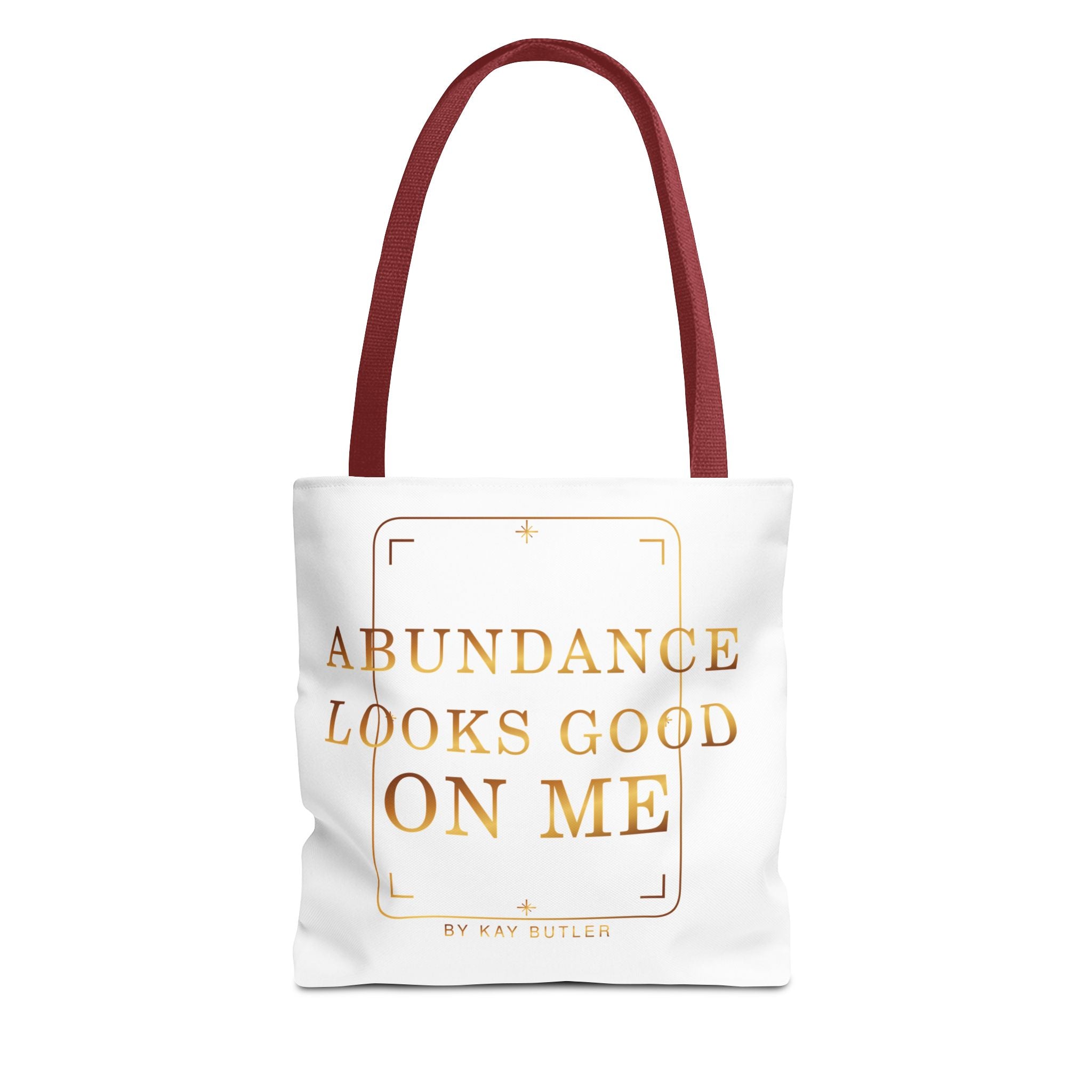Abundance Looks Good on Me Gold Statement Tote — alternate product view by Quiet Wealth Journey