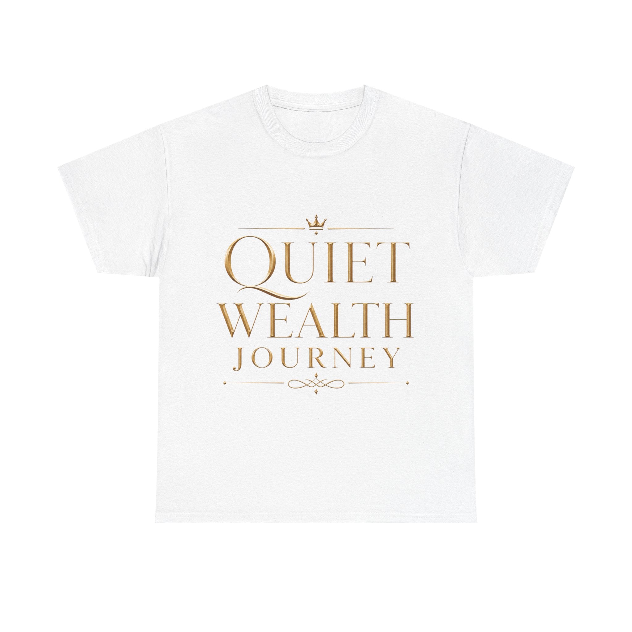 Quiet Wealth Journey Signature Heavy Cotton Tee — alternate product view by Quiet Wealth Journey