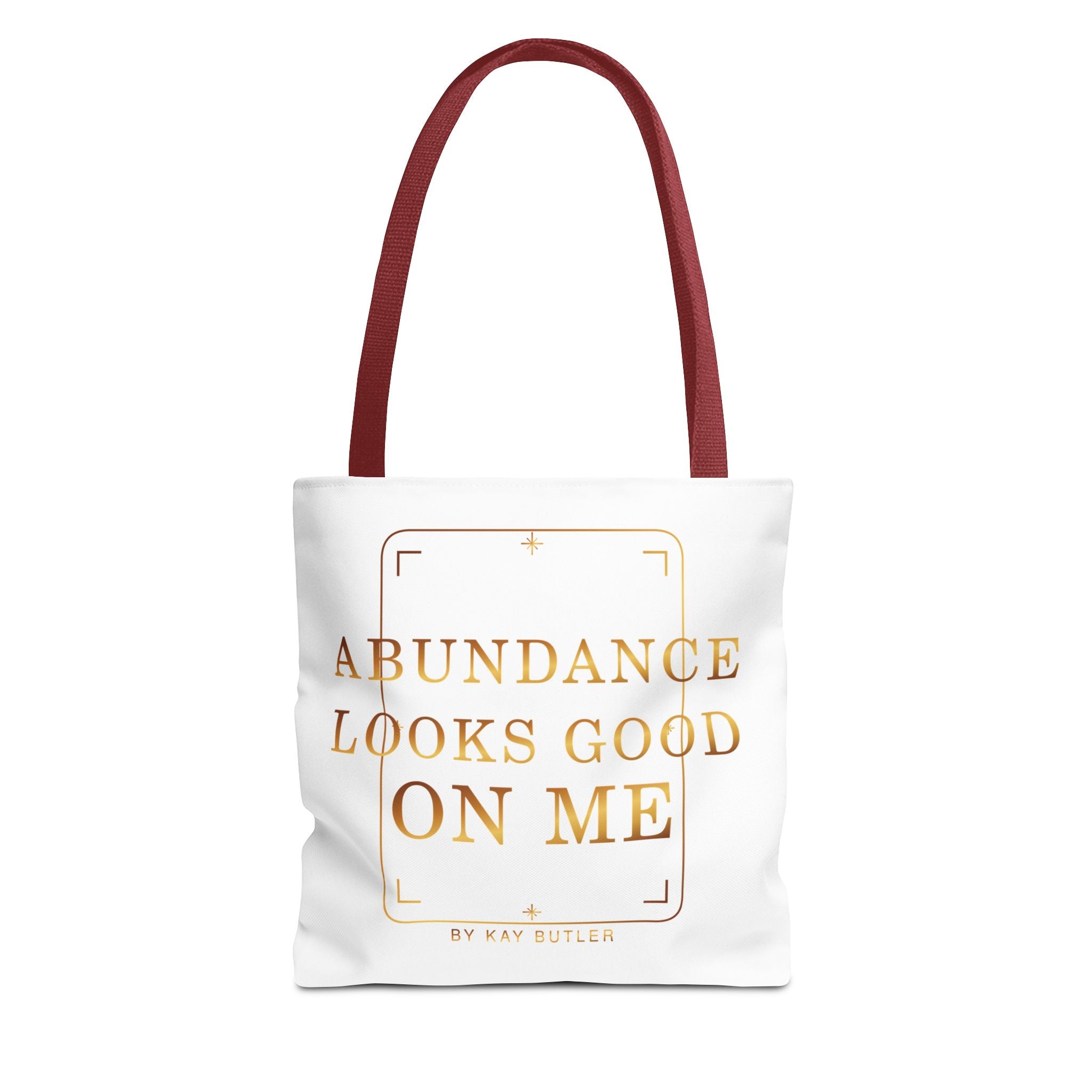 Abundance Looks Good on Me Gold Statement Tote – Alternate — alternate product view by Quiet Wealth Journey