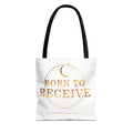 Born to Receive Gold Statement Tote — featured product view by Quiet Wealth Journey