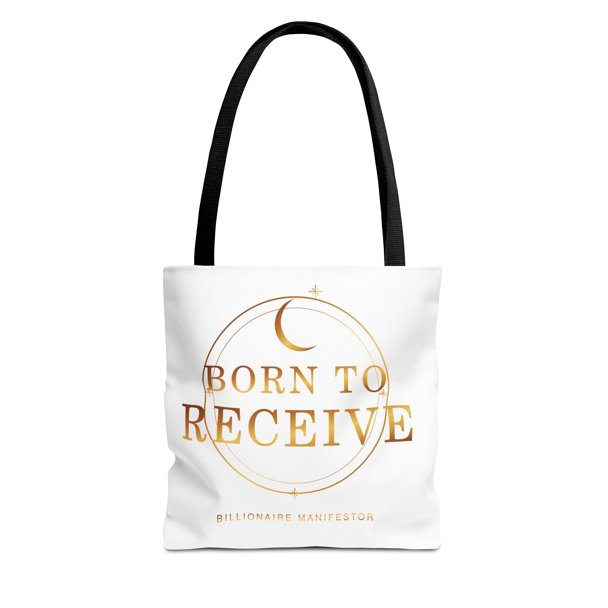 Born to Receive Gold Statement Tote — featured product view by Quiet Wealth Journey