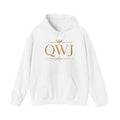 QWJ Gold Monogram Hoodie — featured product view by Quiet Wealth Journey