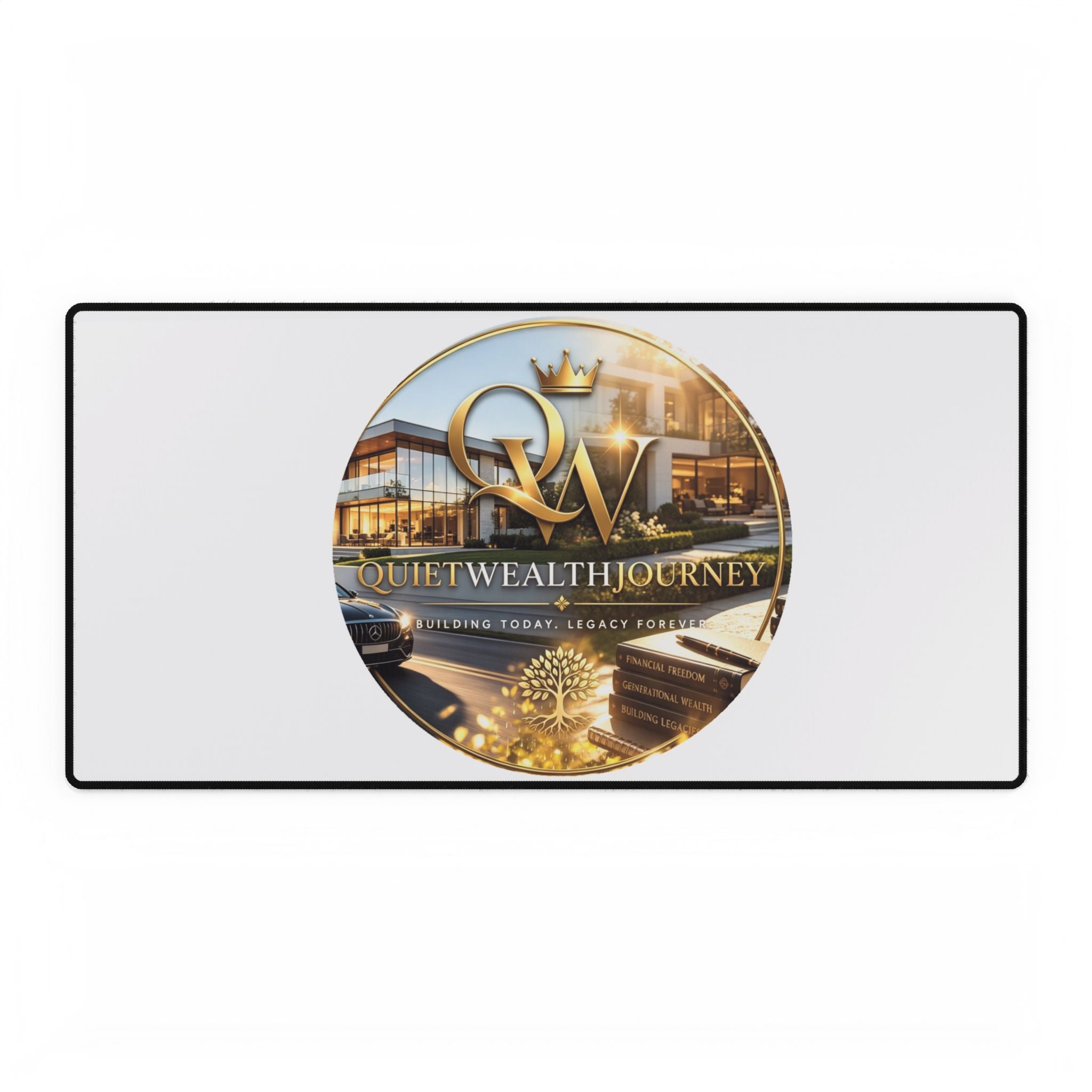 Quiet Wealth Journey Lifestyle Desk Mat — featured product view by Quiet Wealth Journey
