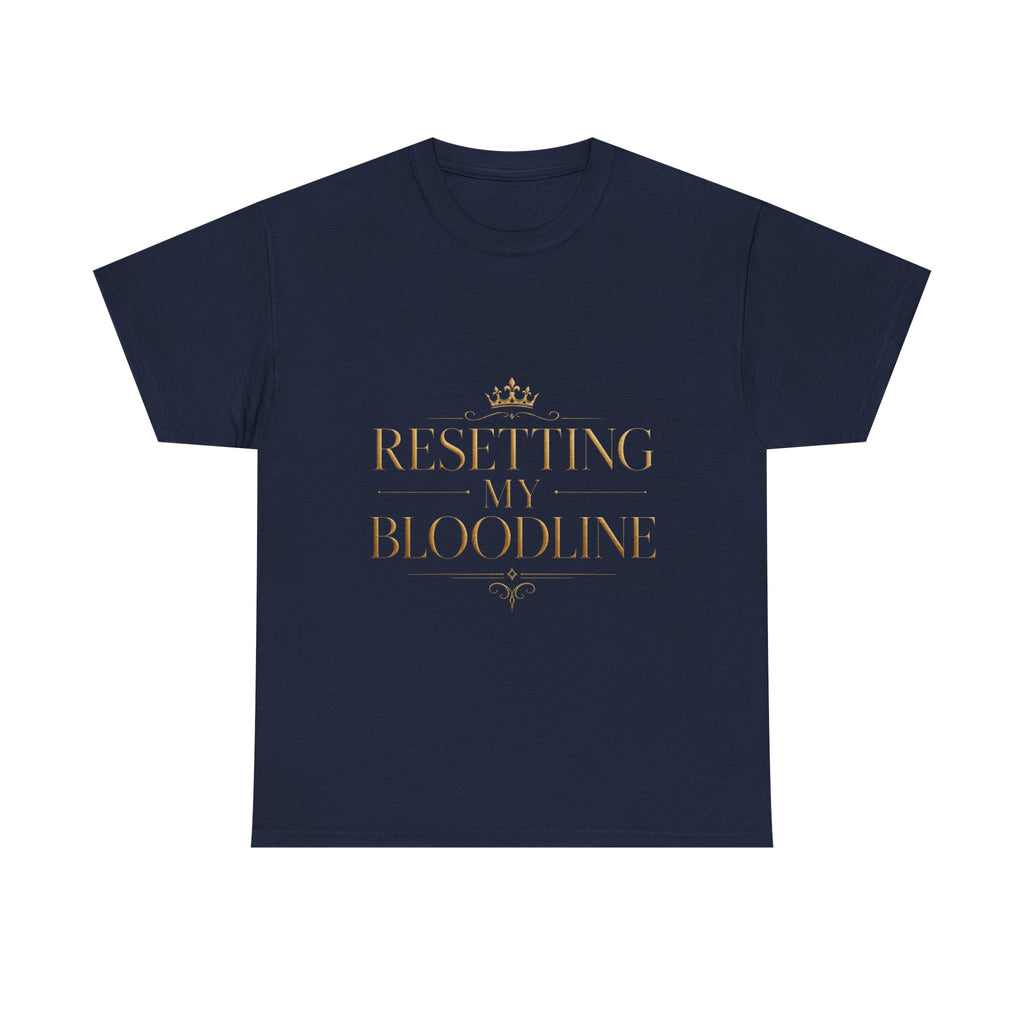 Resetting My Bloodline Heavy Cotton Tee — alternate product view by Quiet Wealth Journey