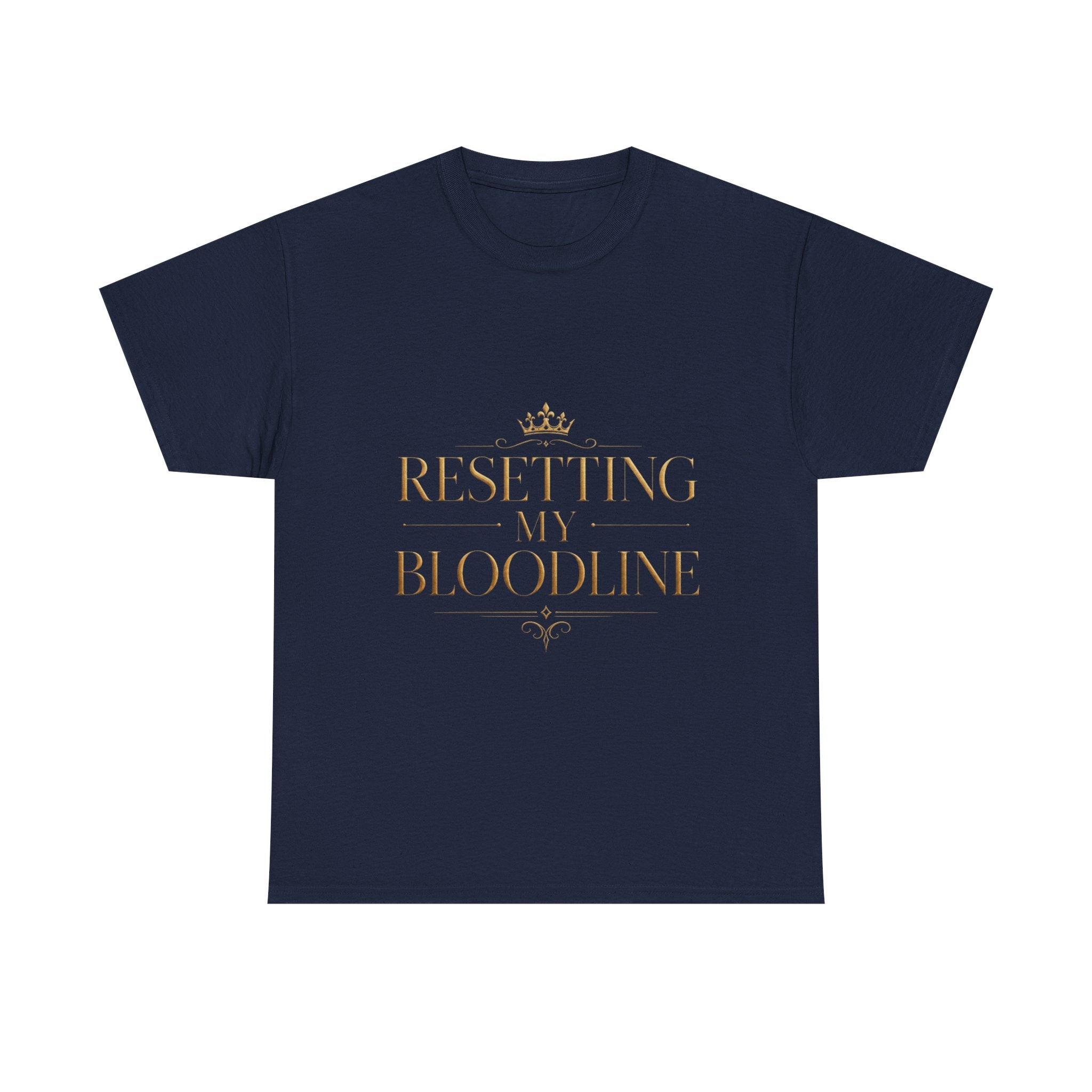 Resetting My Bloodline Heavy Cotton Tee — alternate product view by Quiet Wealth Journey