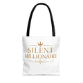 Silent Millionaire Gold Statement Tote — featured product view by Quiet Wealth Journey