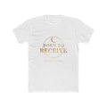 Born to Receive Gold Affirmation Tee — featured product view by Quiet Wealth Journey