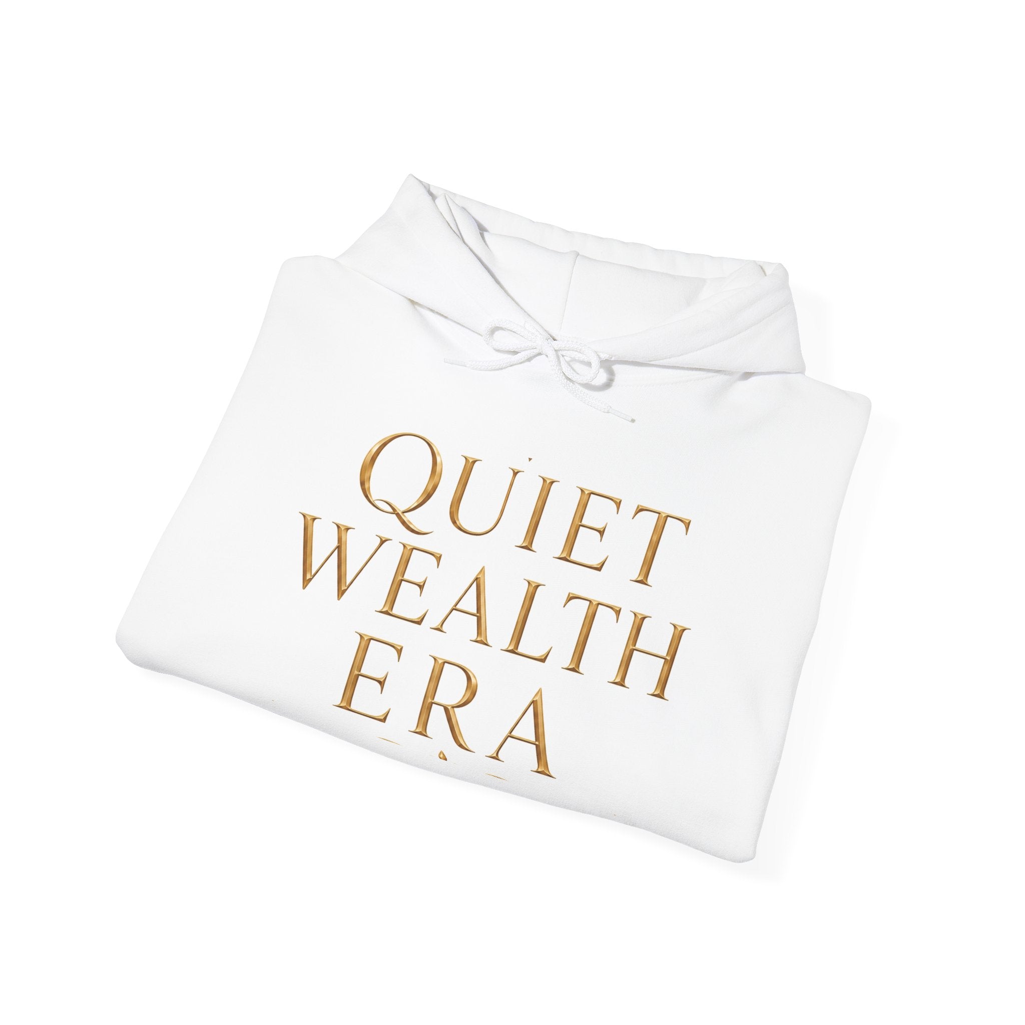Quiet Wealth Era Gold Statement Hoodie — additional product view by Quiet Wealth Journey