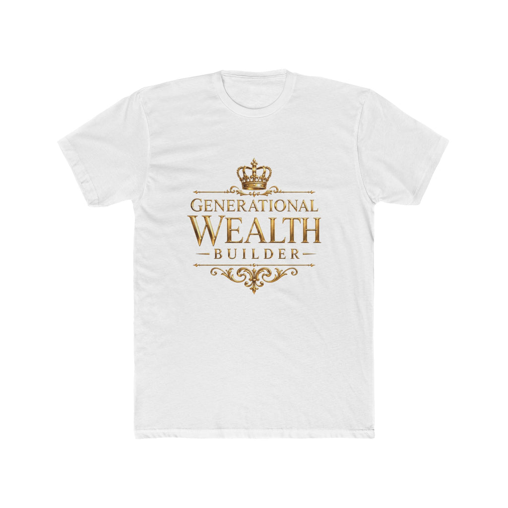 Generational Wealth Builder Gold Statement Tee — featured product view by Quiet Wealth Journey
