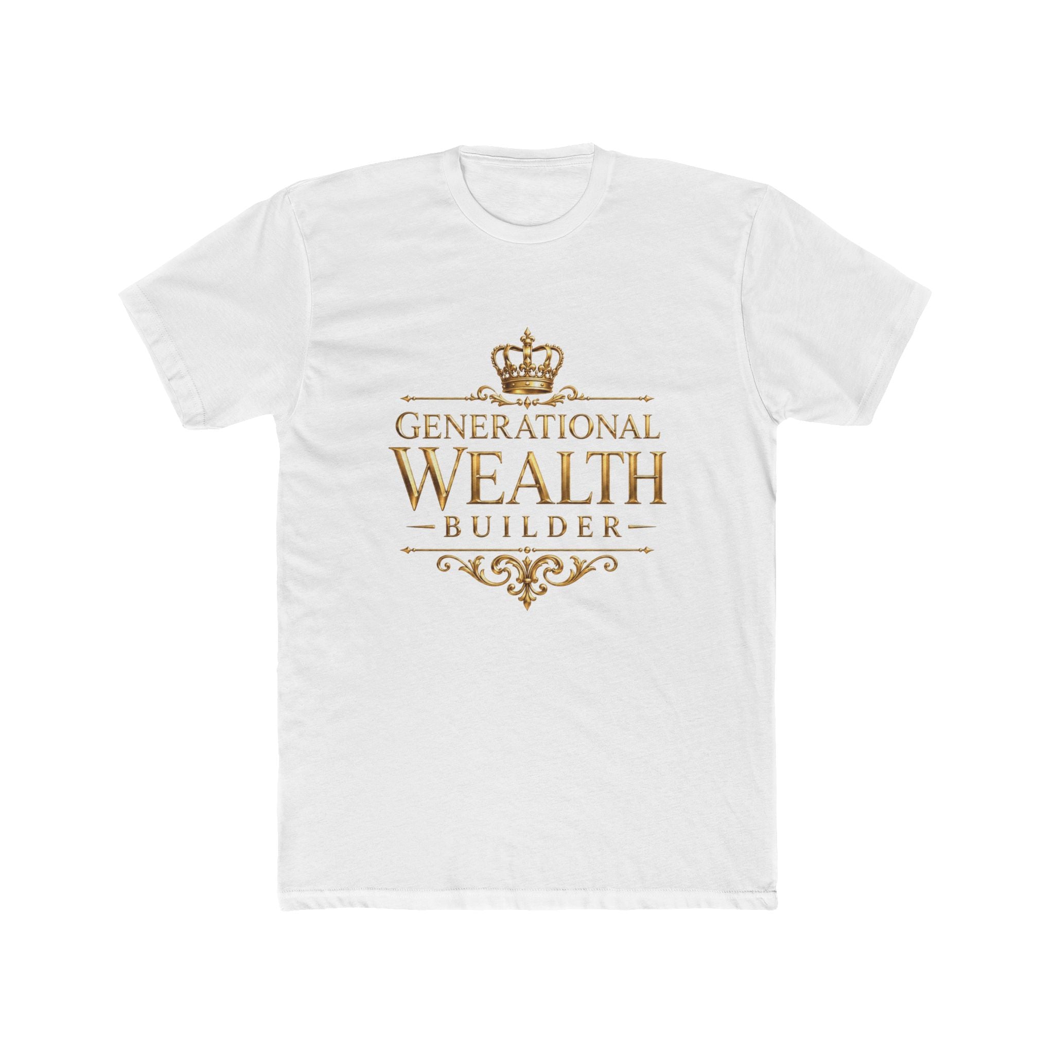 Generational Wealth Builder Gold Statement Tee — featured product view by Quiet Wealth Journey