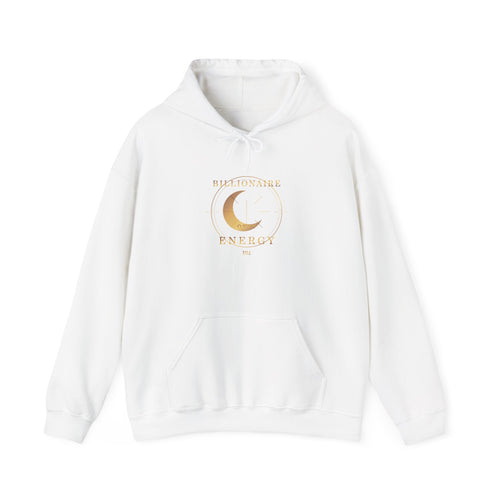 Billionaire Energy Gold Affirmation Hoodie — featured product view by Quiet Wealth Journey