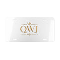 QWJ Gold Monogram Vanity Plate — featured product view by Quiet Wealth Journey