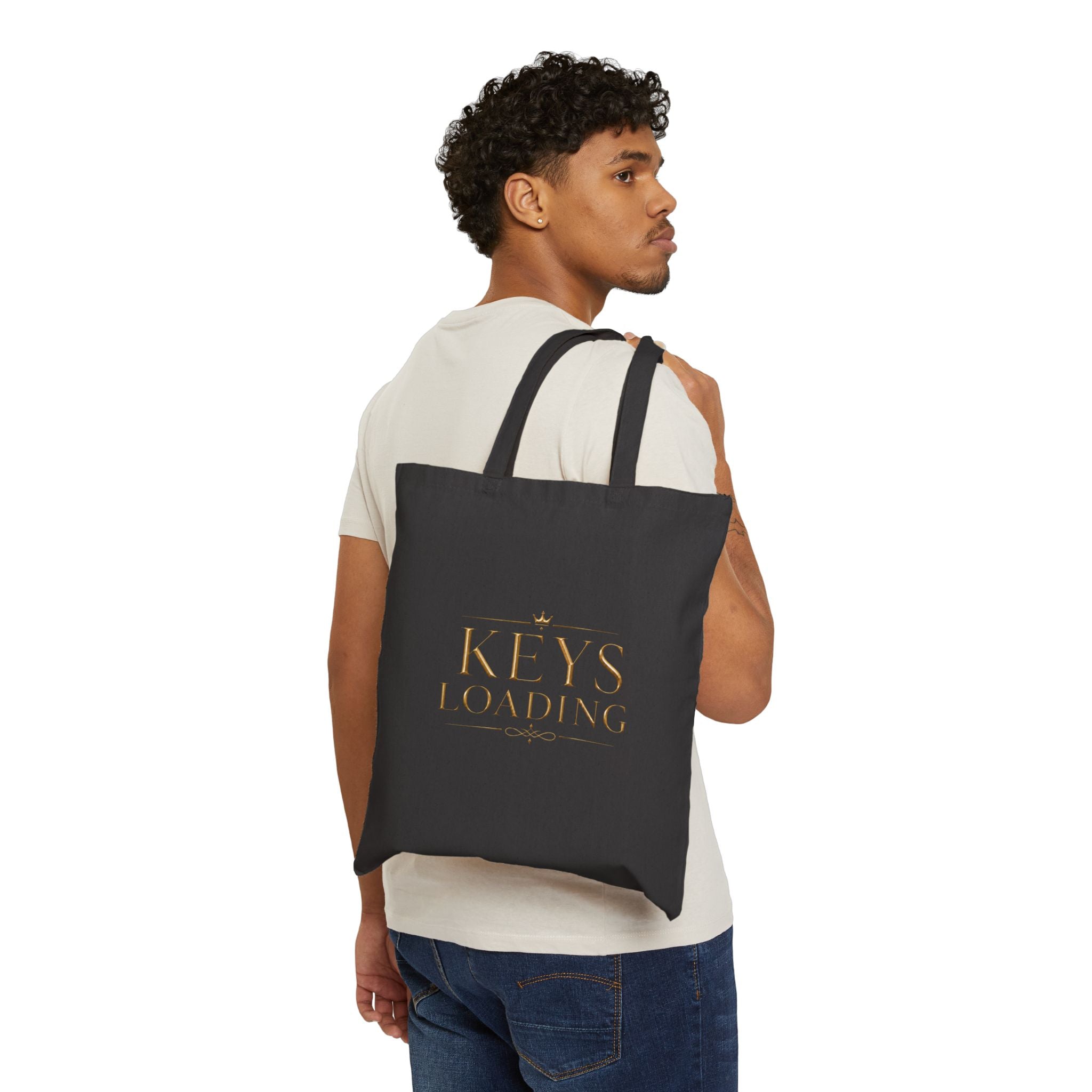 Keys Loading | Quiet Wealth Journey Canvas Tote Bag
