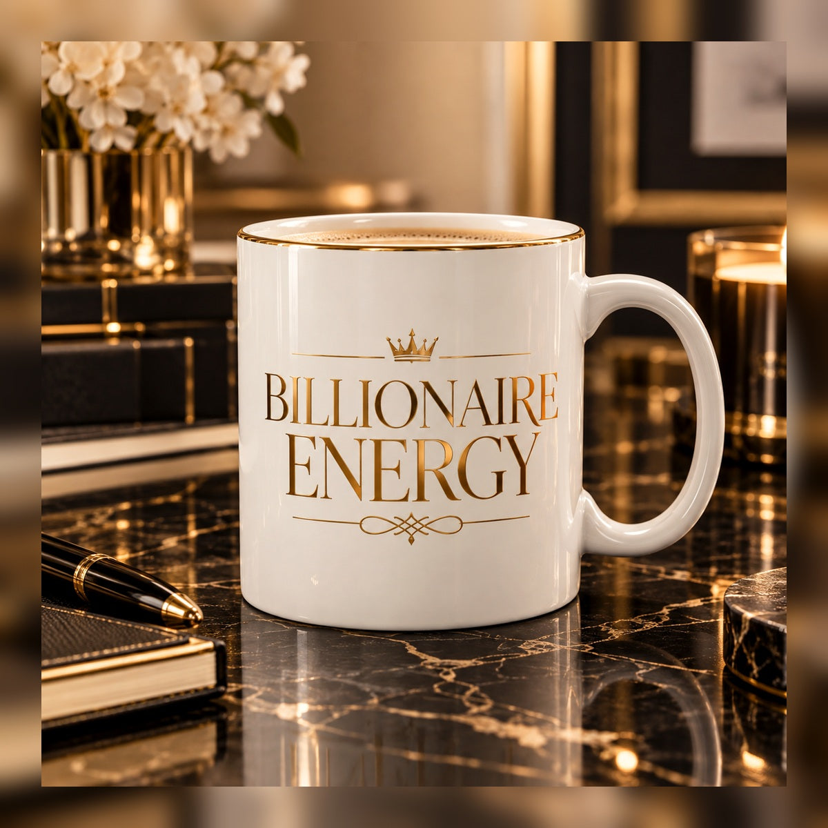 Billionaire Energy mug — premium luxury lifestyle