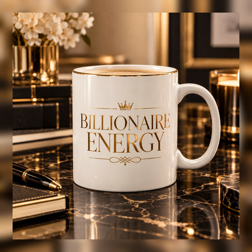 Billionaire Energy mug — premium luxury lifestyle