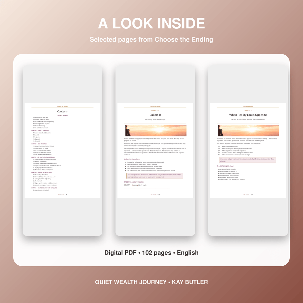 Choose the Ending by Kay Butler - interior page preview